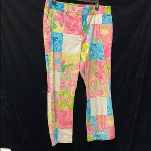 Lilly Pulitzer Capri Pants Tropical Nature